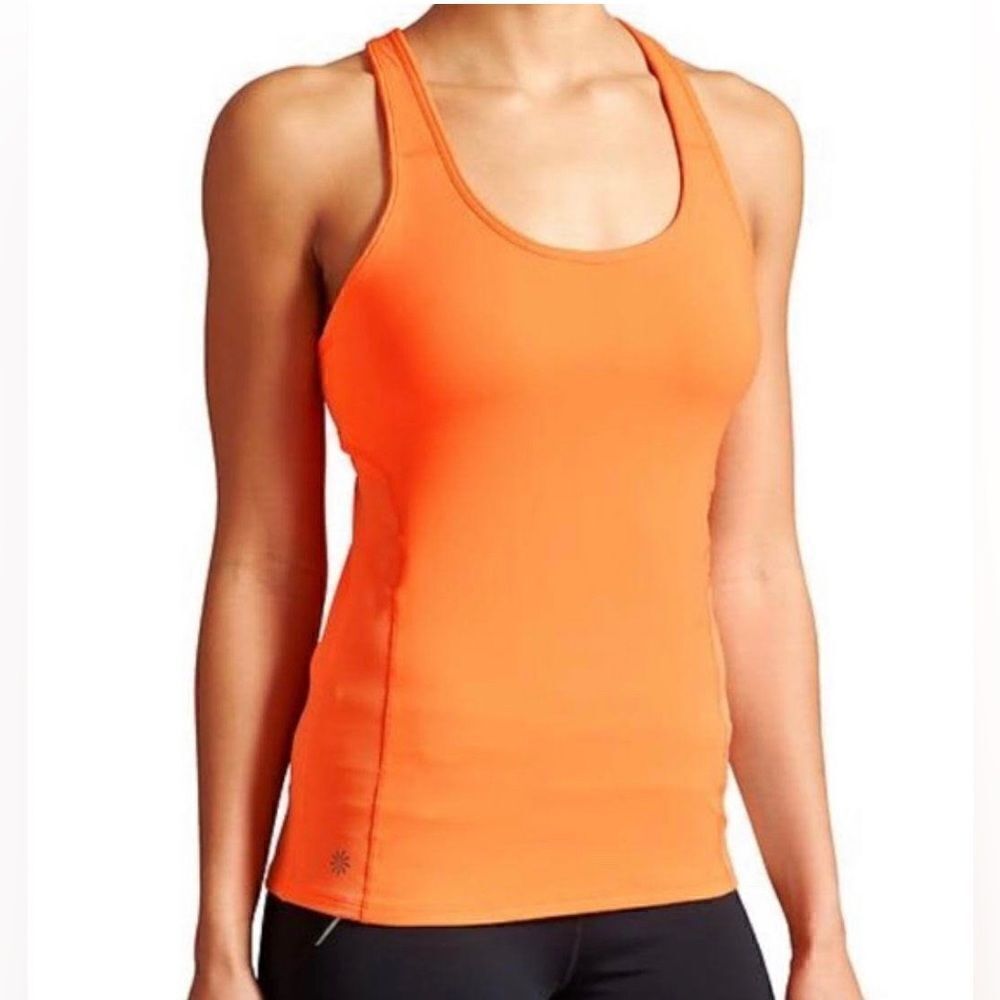 Athleta sherbet orange tank sz small
